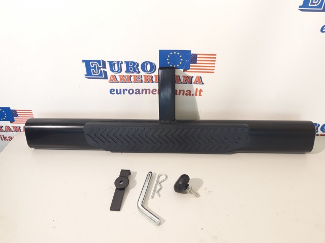 Universal 2" Receiver Brake Light Trailer Tow/Towing Hitch Rear Step Bar Black